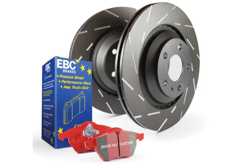 Ebc S4 High-Performance Brake Kit: Redstuff Pads + Usr Slotted Rotors 1