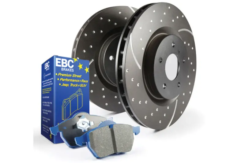 Ebc Sportline S6 Brake Kit: Bluestuff Pads + Gd Slotted Rotors 1