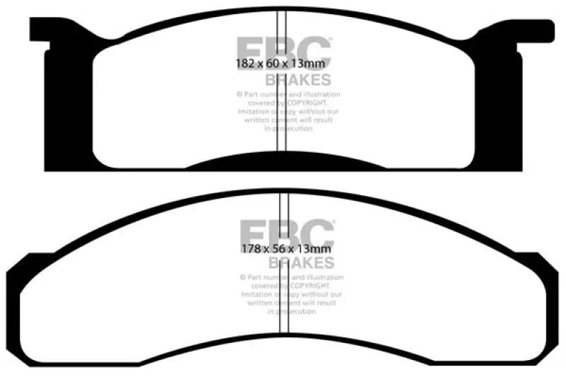 Ebc Yellowstuff Front Brake Pads For 1970 Ford Fairlane 4.1L 1