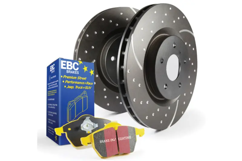Ebc Yellowstuff High-Performance Brake Kit – Front Pads & Drilled Gd Rotors 1