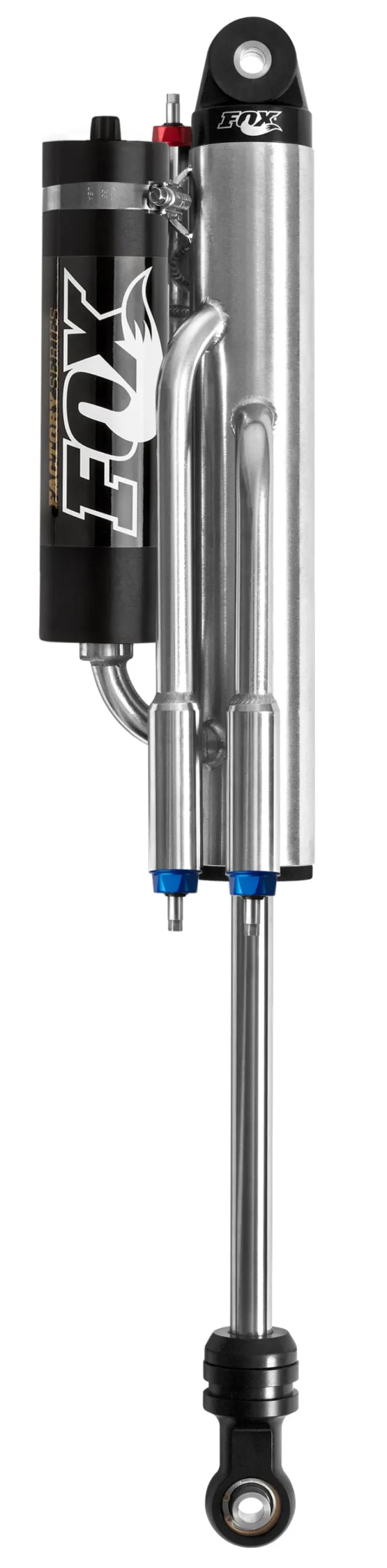 Fox Factory Series 2.5" Piggyback Bypass Shock – 8" Travel, 3-Tube Design, 7/8" Shaft, Black/Zinc Finish 1