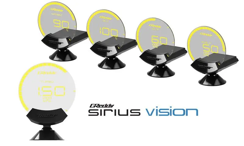 Greddy Sirius Vision 68Mm El Display Gauge – Turbo Boost, Pressure, Temperature & Voltage Monitoring 1