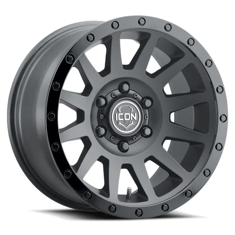 Icon Double Black 17X8.5-Inch Wheel – 6X135Mm Bolt Pattern, 6Mm Offset, 5-Inch Backspace, 87.1Mm Bore 1