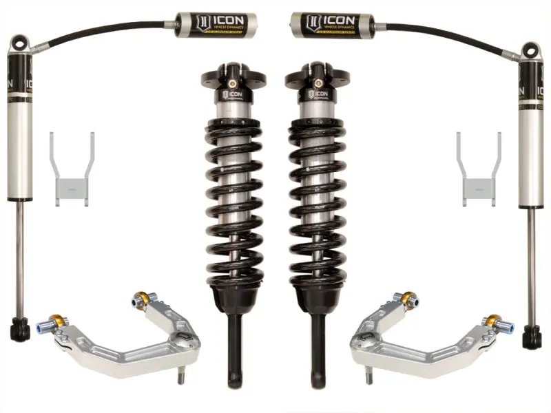 Icon Stage 3 Suspension System For 2012–2015 Toyota Hilux — Adjustable 0–3-Inch Lift With Billet Upper Control Arms 1