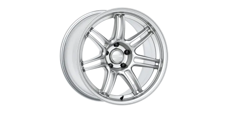 Kansei K17H 18X9.5 Inch Hyper Silver Alloy Wheel – 5X120 Bolt Pattern, 35Mm Offset, 72.56Mm Hub Bore 1