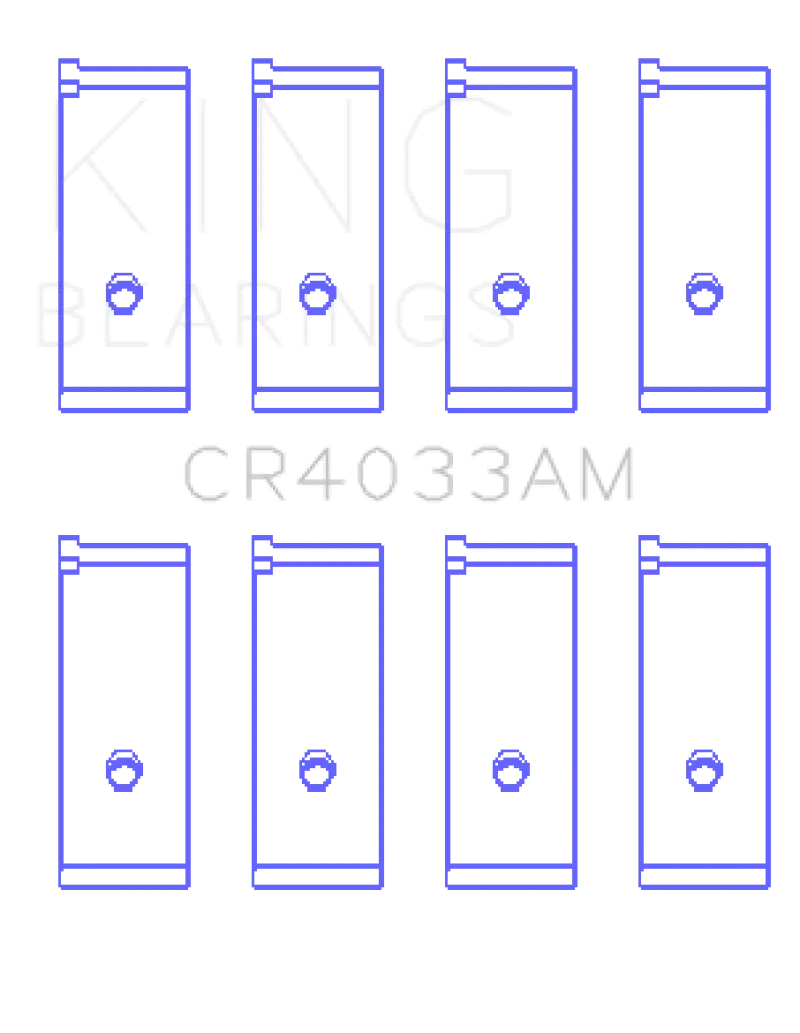 King Acura Sohc 16 Valve / Honda Sohc 16 Valve/Dohc 16 Valve (Size Std) Rod Bearing Set 1