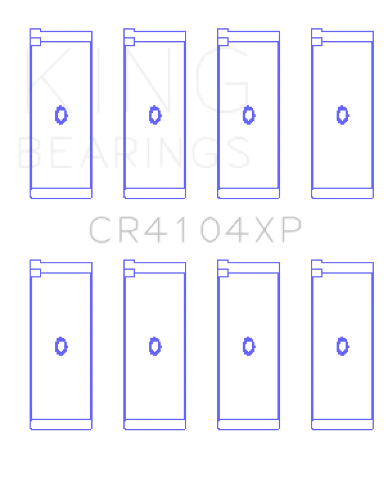 King Performance Rod Bearing Set For Audi/Vw 1.6L–2.0L Engines (1983–2003) – Oversize +0.025" 1