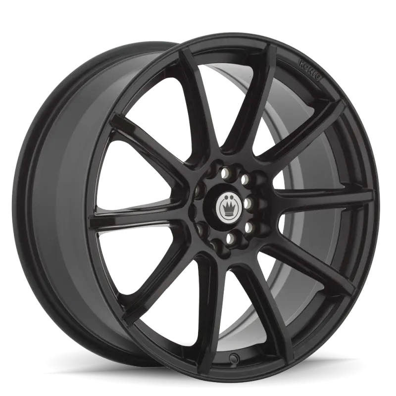 Konig Control Matte Black Alloy Wheel – 18X8, 5X105/5X114.3 Bolt Pattern, 40Mm Offset 1
