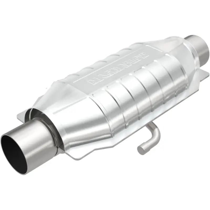 Magnaflow Universal Catalytic Converter – 2.5-Inch Id Inlet/Outlet, Center/Center Oval Rear Design 1