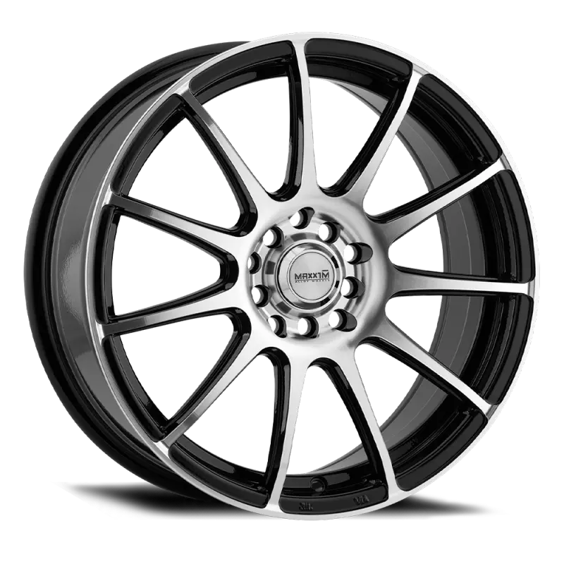 Maxxim Champ 17X7 10X100/114.3 Et40 Machined Face / Gloss Black 1