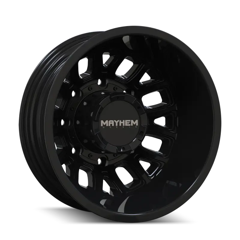 Mayhem 8107D Cogent Dually 17X6.5 / 8X210 Bp / -142Mm Offset / 154.2Mm Hub Gloss Black Wheel 1