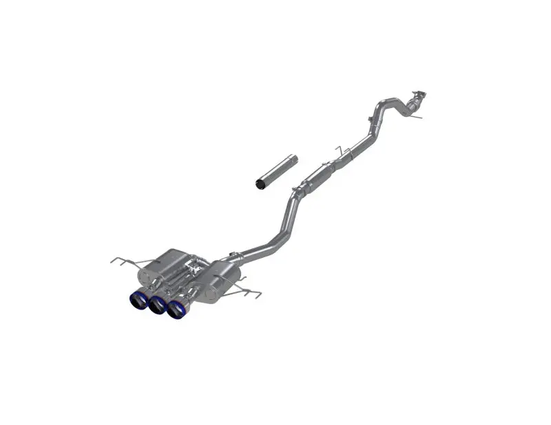 Mbrp 3-Inch T304 Stainless Steel Cat-Back Exhaust For 2023–2024 Honda Civic Type R 2.0L – Triple Center Exit With Burnt Tips 1