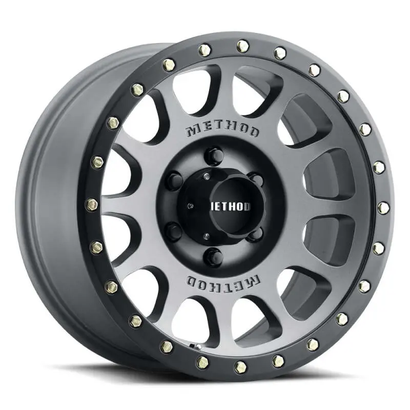Method Mr305 Nv 20X9 / +18Mm Offset / 8X6.5 Bp / 130.81Mm Cb / Titanium - Matte Black Lip Wheel 1