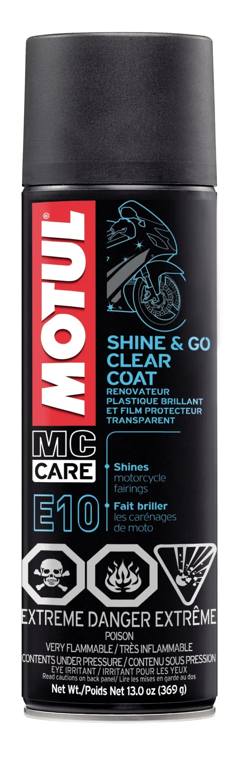 Motul Shine & Go Silicone-Based Detailing Cleaner – 13 Oz Bottle 1