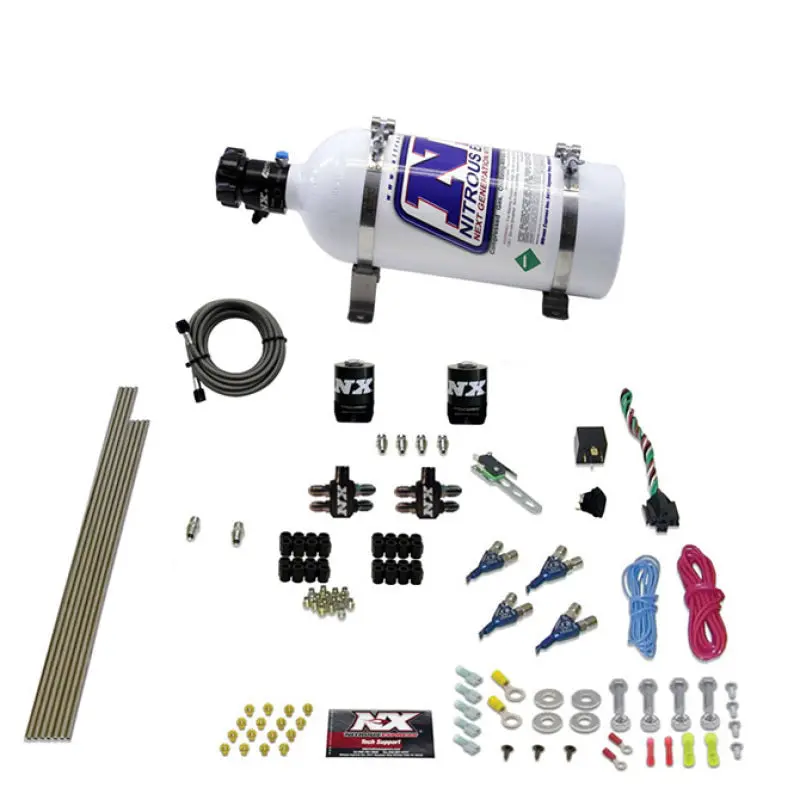 Nitrous Express 4-Cylinder Nitrous Oxide Kit – 100–250 Hp Gain With 5-Lb Bottle 1