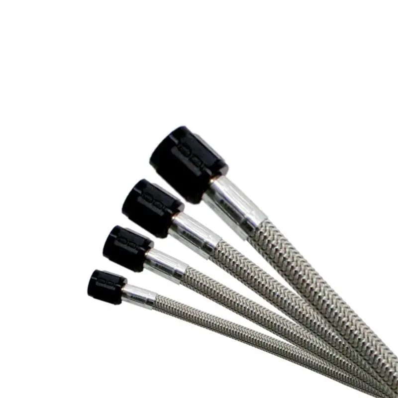 Nitrous Express 6An Stainless Steel Braided Hose – 6-Foot Length, Black Coating 1