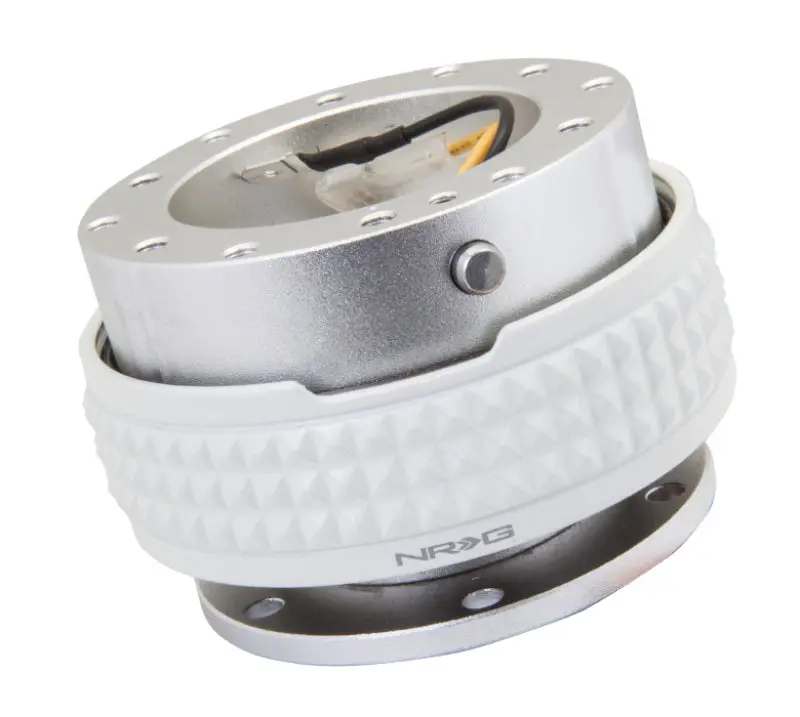 Nrg Pyramid Edition Quick Release Steering Wheel Hub – Silver Housing With Glow-In-The-Dark Ring 1