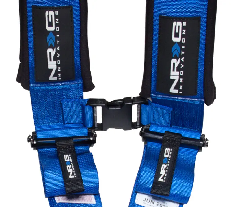 Nrg Sfi-Certified 5-Point 3-Inch Padded Racing Harness With Latch Link – Blue 1