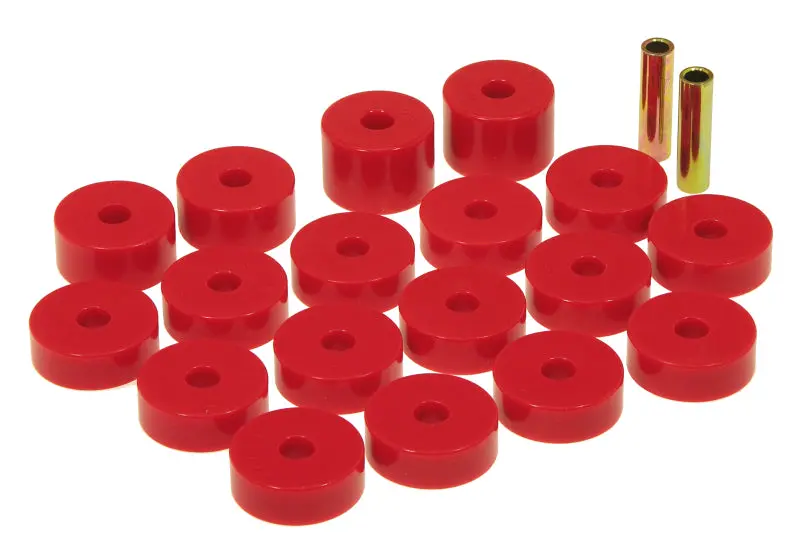 Prothane 74-75 Jeep Cj5 Body Mounts - Red 1