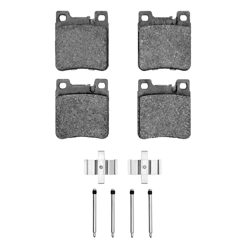 R1 92-09 Chrysler Crossfire Rear Semi Met Pads & Hardware Kit 1