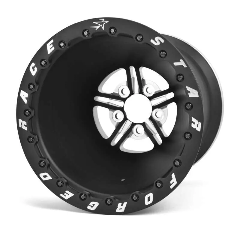 Race Star 63 Pro Forged Aluminum Wheel – 15×10″, 5×4.75″ Bolt Pattern, 4.00″ Backspace, Black Anodized & Machined 1