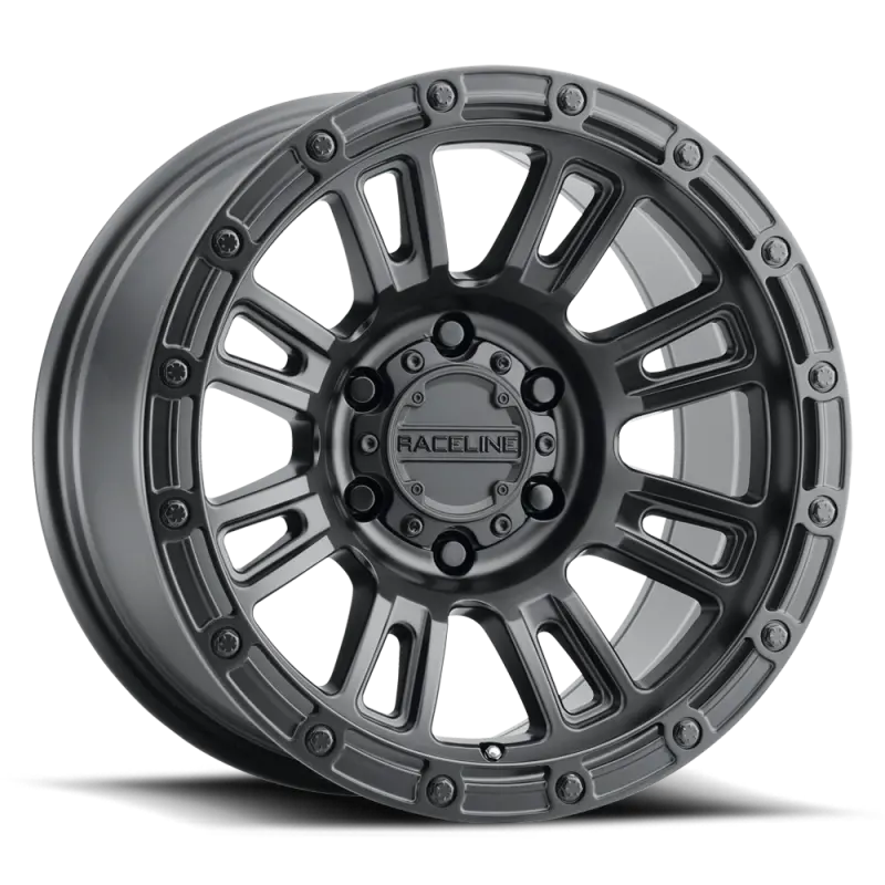 Raceline 956B Compass Wheel – 17X9", 8X165.1Mm, -12Mm Offset, 125.2Mm Center Bore, Satin Black 1