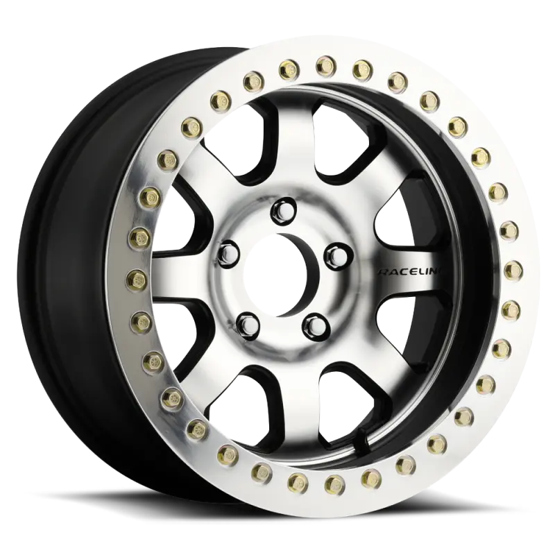 Raceline Rt260 Avenger Beadlock-Style Wheel – 17X8.5", 5X127Mm, -32Mm Offset, 83.82Mm Bore, Black & Machined 1
