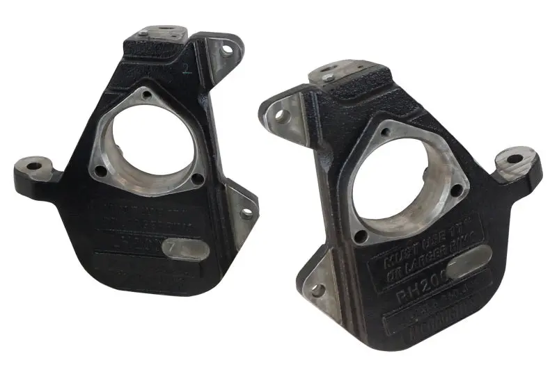 Ridetech 2-Inch Drop Spindles For 2014–2018 Chevrolet Silverado 1500 — Compatible With Oe Stamped Steel Or Aluminum Control Arms 1
