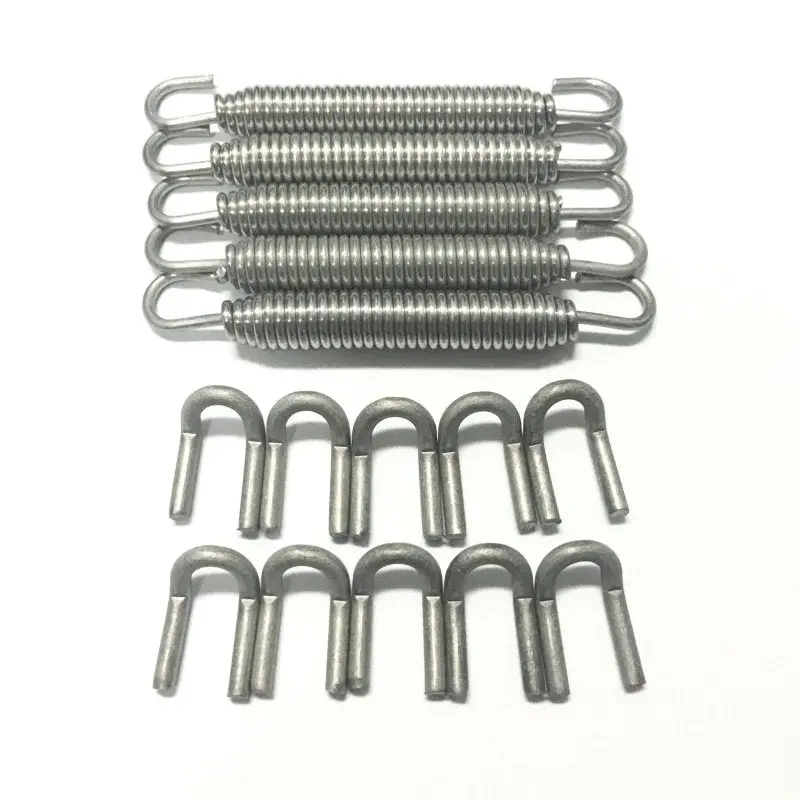 Ticon Black Silicone Titanium Spring Tabs & Springs – 10-Pack (5 Tabs + 5 Springs) 1