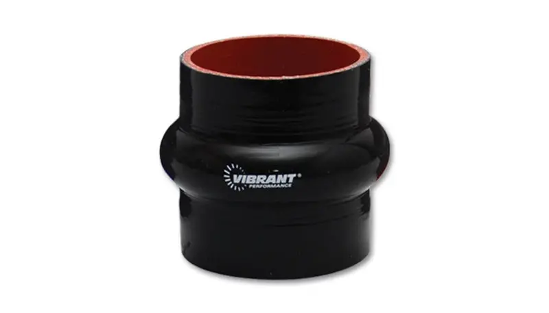 Vibrant 4-Ply Reinforced Silicone Hump Hose – 3.5" Id × 3" Length (Black) 1