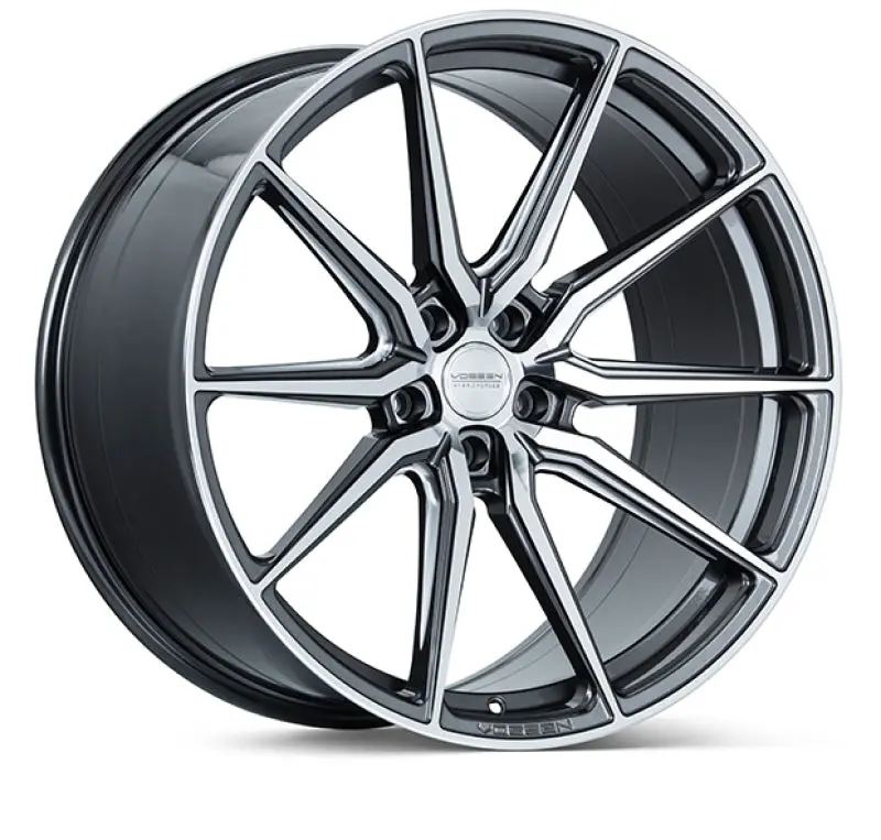 Vossen Hf-3 19X8.5 / 5X120 / Et30 / Flat Face / 72.56 - Gloss Graphite Polished Wheel 1