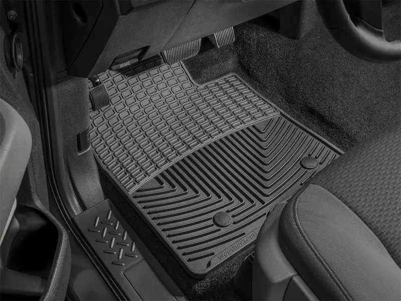 Weathertech Front Floor Mats For 1999–2000 Chevrolet Silverado Crew Cab – Heavy-Duty Rubber, Black 1