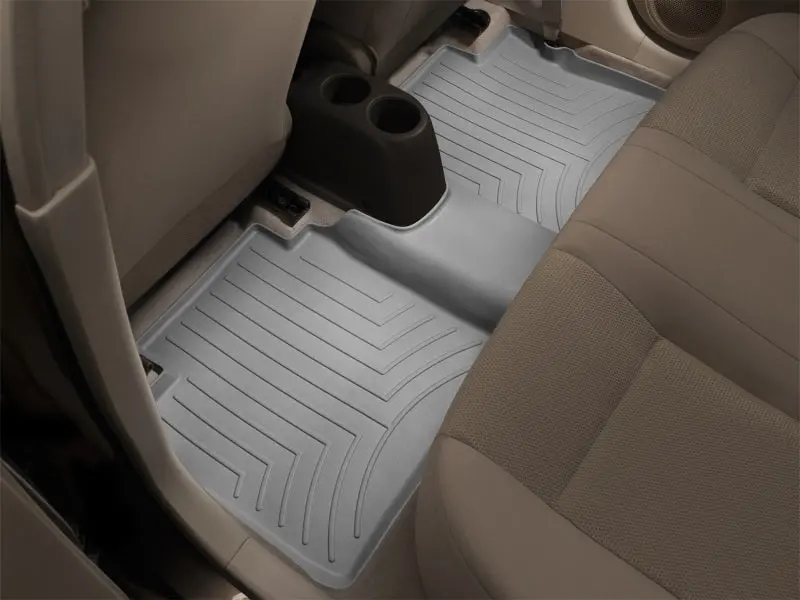 Weathertech Rear Floorliners For 2014+ Toyota Highlander – Gray (Excludes Hybrid Variants) 1