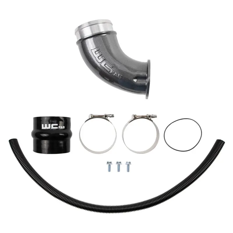 Wehrli High-Flow Intake Horn For 2001–2004 Duramax Lb7 – 4-Inch Diameter, Gunmetal Finish 1