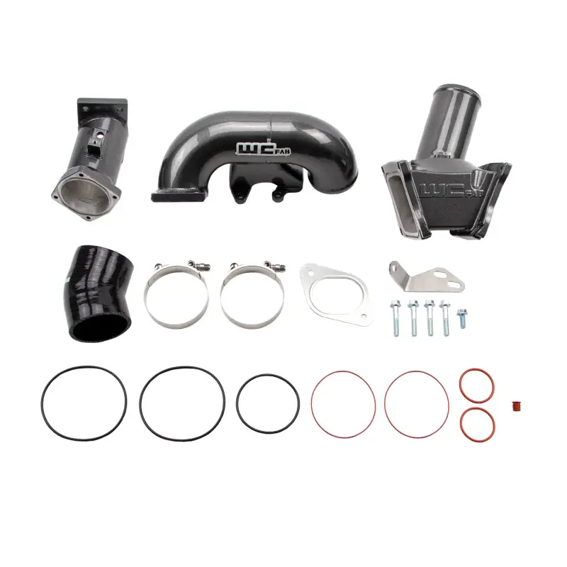 Wehrli High-Flow Y-Bridge Kit For 2007.5–2010 Lmm Duramax (3In, Wcfab Grey) 1