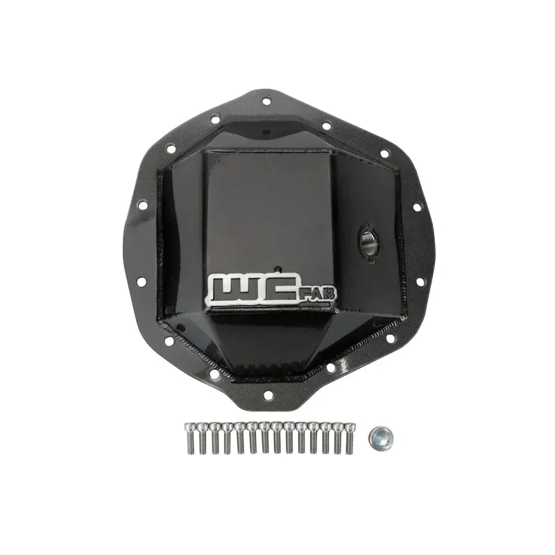Wehrli Reinforced Rear Differential Cover – 11.5" Aam Housing, Flat Black Finish For Chevy Duramax & Dodge Cummins (2001–2019) 1