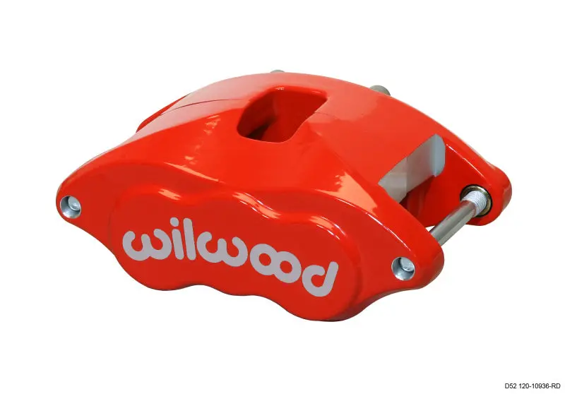 Wilwood D52 Red Fixed-Mount Caliper – Dual 2.00-Inch Pistons, Compatible With 1.28-Inch Discs 1