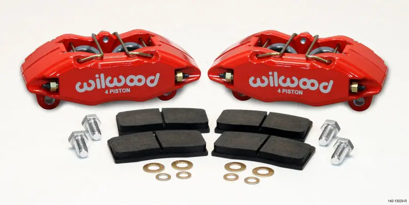 Wilwood Dpha Red Front Caliper & Brake Pad Kit For Honda/Acura Models With 262Mm Oem Rotors 1