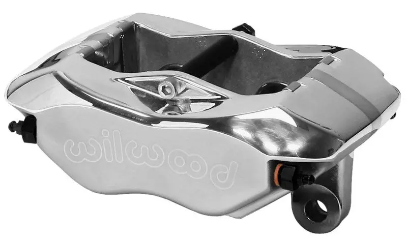 Wilwood Forged Narrow Dynalite Caliper – Polished Finish, 3.50-Inch Mount, 1.12-Inch Pistons, 0.38-Inch Disc Thickness 1