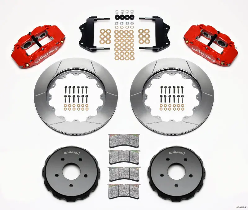 Wilwood Superlite 6R Narrow Front Brake Hat Kit – 14-Inch Red, Fits 2004–2006 Pontiac Gto 1